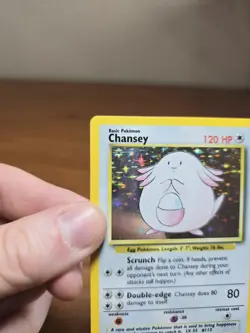 POKEMON TCG 1999 CHANSEY 3/102 BASE SET HOLO RARE EN - LP/MP - Image 3