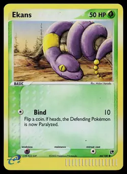 Pokemon Card - Ekans Sandstorm 64/100 Common Reverse Holo - Image 1
