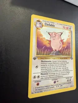 Pokemon TCG Jungle 1999 Clefable Card 17/64 Rare 1st Edition Non-Holo - Image 2