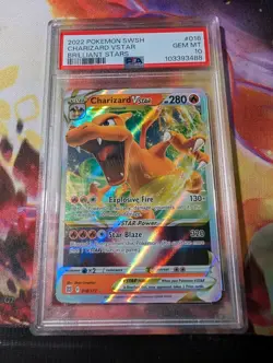 Pokemon - Sword & Shield - Brilliant Stars - Charizard VSTAR 18/172 PSA 10 - Image 1