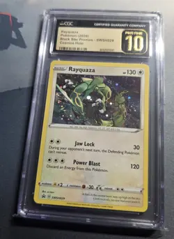 2020 Pokemon Black Star Promo Rayquaza CGC 10 Pristine SWSH029 - Image 2