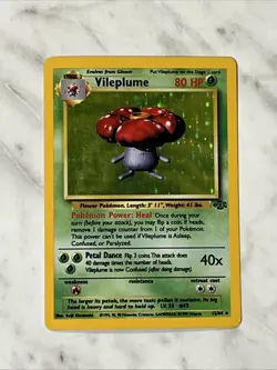 Pokemon Vintage Holo Vileplume 15/64 Jungle WotC 1999 - Image 3