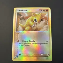 Sandshrew Reverse Holo 75/100 Ex Sandstorm Pokemon Card NM - Image 1