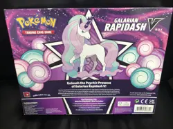 Pokemon TCG Galarian Rapidash V Collection Box - 4 Booster Packs.* Quick Ship * 820650808739 - Image 2
