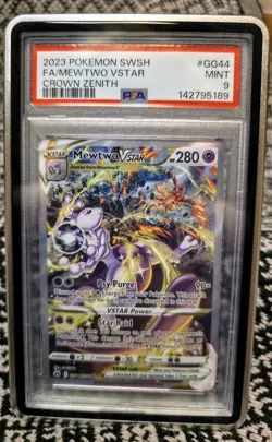 Pokemon Mewtwo VSTAR #GG44/GG70 PSA 9 MINT + Slab Case - Crown Zenith - Beckett - Image 4
