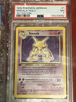 Pokemon German Base Set First Edition Abra, Kadabra, And Alakazam Graded - Image 2