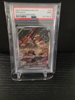 PSA 9 2025 POKEMON MEG EN-MEGA EVOLUTION | ILLUSTRATION RARE SPEAROW 151 - Image 1