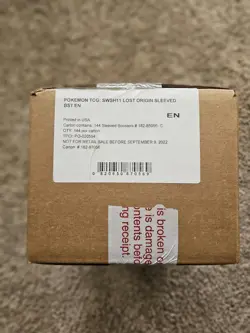 SEALED Pokemon Sword & Shield Lost Origin Sleeved Booster Pack Case (144 Packs) - Image 1