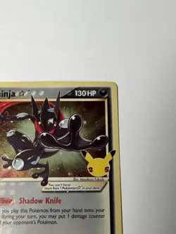 Pokemon TCG Greninja Gold Star SWSH144 Celebrations Black Star Promo Holo LP - Image 5