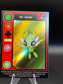 2025 POKEMON POKEDEX Kanto #251 CELEBI Peru Edition Gold Holo Foil SEE PICS - Image 3