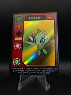 2025 POKEMON POKEDEX Kanto #251 CELEBI Peru Edition Gold Holo Foil SEE PICS - Image 4