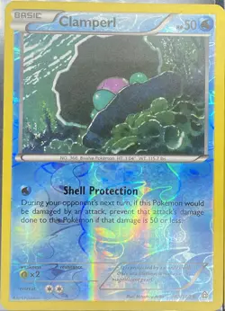 Pokemon CLAMPERL 49/160 - XY Primal Clash Reverse Holo - Near Mint - Image 1