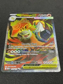 Pokemon TCG Mega Camerupt EX Mega Evolution Holo IR 156/132 NM Freshly Pulled - Image 3