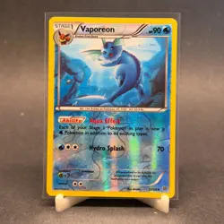 Pokemon Vaporeon 22/98 XY Ancient Origins Reverse Holo LP/EX - Image 1
