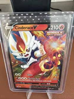 Pokemon TCG Cinderace V Fusion Strike 044/264 Holo Ultra Rare - Image 1