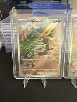 Paldean Wooper Illustration Rare Pokemon TCG SV IR Full Art Near Mint Lot of 2 - Image 2