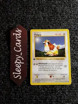 Pokemon Base Set Pidgey 57/102 - Common 1st Edition Shadowless PL - Image 1