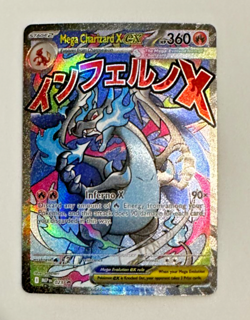 Pokemon Mega Charizard X EX 023 Me: Mega Evolution Promo Holo 360 HP Rare - Image 1