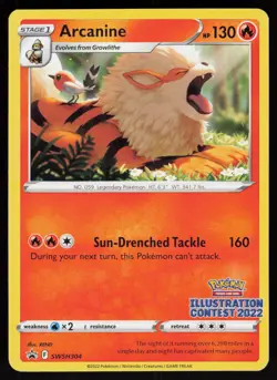 Arcanine SWSH304 Promo SWSH Black Star Pokemon - Image 1
