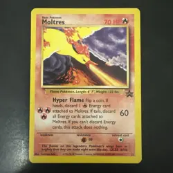 Pokemon Vintage WotC Promo Moltres #21 Black Star - Image 1