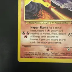 Pokemon Vintage WotC Promo Moltres #21 Black Star - Image 5