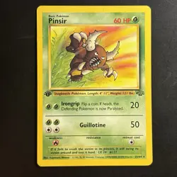 Pokemon Vintage 1st Edition Non-holo Pinsir Jungle Set 25/64 Wotc 1999 - Image 1