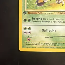 Pokemon Vintage 1st Edition Non-holo Pinsir Jungle Set 25/64 Wotc 1999 - Image 5