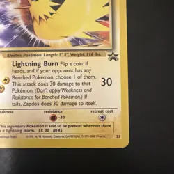 Pokemon Vintage WoTC Promo Zapdos #23 - Image 4