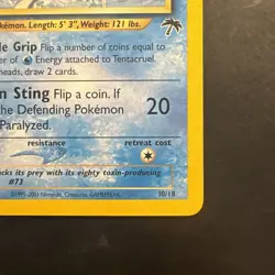 Pokemon Vintage Southern Islands Tentacruel Rare WotC Promo - Image 5