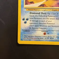 pokemon Vintage Articuno Wotc Black Star Promo #22 Wizards Of The Coast League - Image 5
