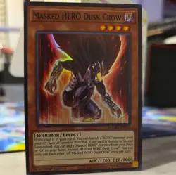 Yugioh! Masked HERO Dusk Crow Maze of the Muertos MZMU-EN014, NM - Image 1