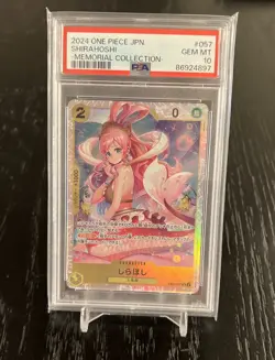 PSA 10 Shirahoshi EB01-057 SR Japanese One Piece - Image 1