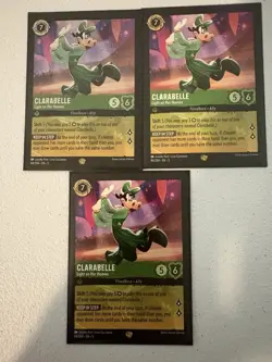 Clarabelle Light On Her Hooves 84/204 Shimmering Skies Regular Lorcana TCG x3 - Image 1