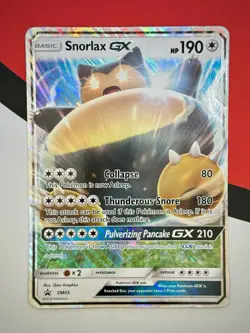 JUMBO Snorlax GX Oversized Promo Card SM05 Full Art Holo Pokemon NM - Image 1
