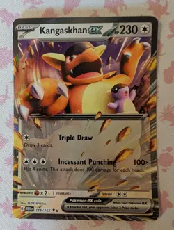 Pokemon TCG Kangaskhan Ex Double Rare Holo Card 115/165 Scarlet & Violet NM - Image 2