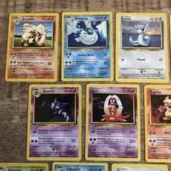 Pokemon TCG Base Set - 11 Card Uncommon Lot - All MP-NM Condition - Vintage 🔥 - Image 2