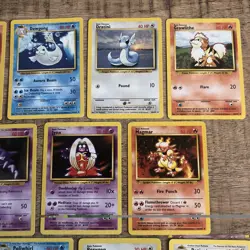 Pokemon TCG Base Set - 11 Card Uncommon Lot - All MP-NM Condition - Vintage 🔥 - Image 3