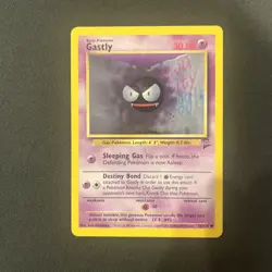 Gastly 75/130 | Base Set 2 | Non Holo Pokemon Card WOTC TCG - Image 1