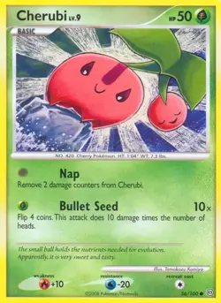 Cherubi 56/100 Stormfront Pokemon Card LP - Image 1