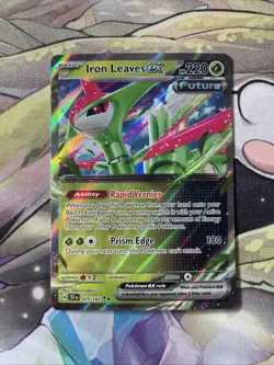 Iron Leaves ex 025/162 Double Rare Temporal Forces Pokemon Card - Image 1