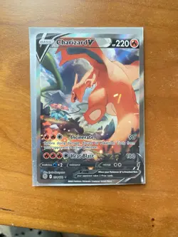 Charizard V Alternate Full Art 154/172 Brilliant Stars Pokemon Card Near Mint - Image 1