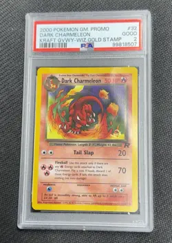 Dark Charmeleon 32/82 Team Rocket Kraft W Stamp Uncommon Pokemon Card PSA 2' - Image 1