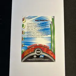 #25 Pikachu FOIL Heroes And Villains Topps Card - Image 2