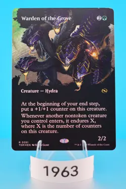 MTG Warden of the Grove (Borderless) Tarkir: Dragonstorm Foil #351 - Image 1