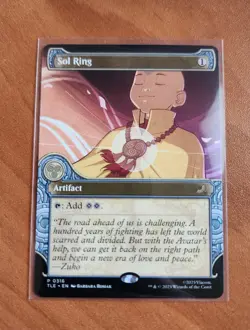 Magic MTG Avatar Eternal Legal Sol Ring TLE 0316 Showcase Promo - NM condition - Image 1