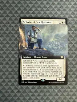 MTG Scholar of New Horizons #053 Ext. Art R Commander: The Brothers’ War (BRC) - Image 1