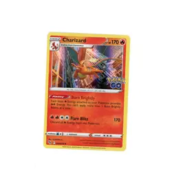 2022 Pokemon CHARIZARD HOLO FOIL 10/78! Pokemon Go Trading Card - Image 1