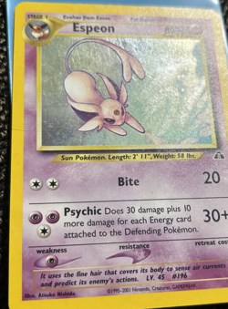 2001 Pokemon Neo Discovery Espeon Holo 1/75 - Image 3