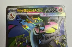 Mega Charizard X ex - 109/094 Holo ME02: Phantasmal Flames Near Mint Pokemon TCG - Image 2