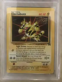 1999 Pokemon Game Movie Black Star Promo Electabuzz PSA 8 NM-MT #2 - Image 2